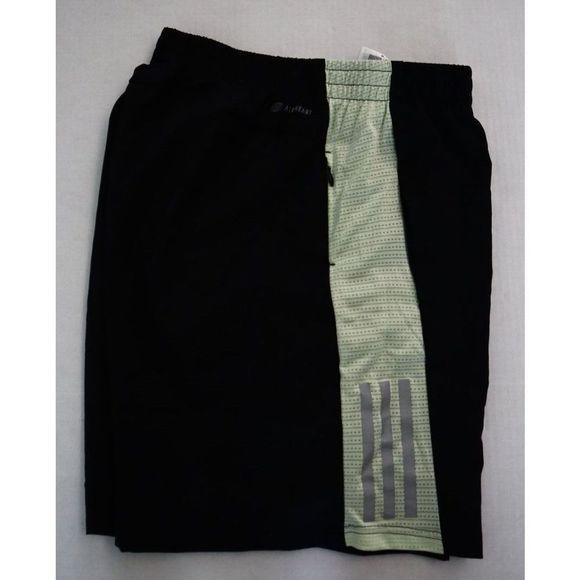 adidas HE9259 Mens Sz XL Black/Almost Lime/Reflect Own The Run 7" Running Shorts - Picture 8 of 11